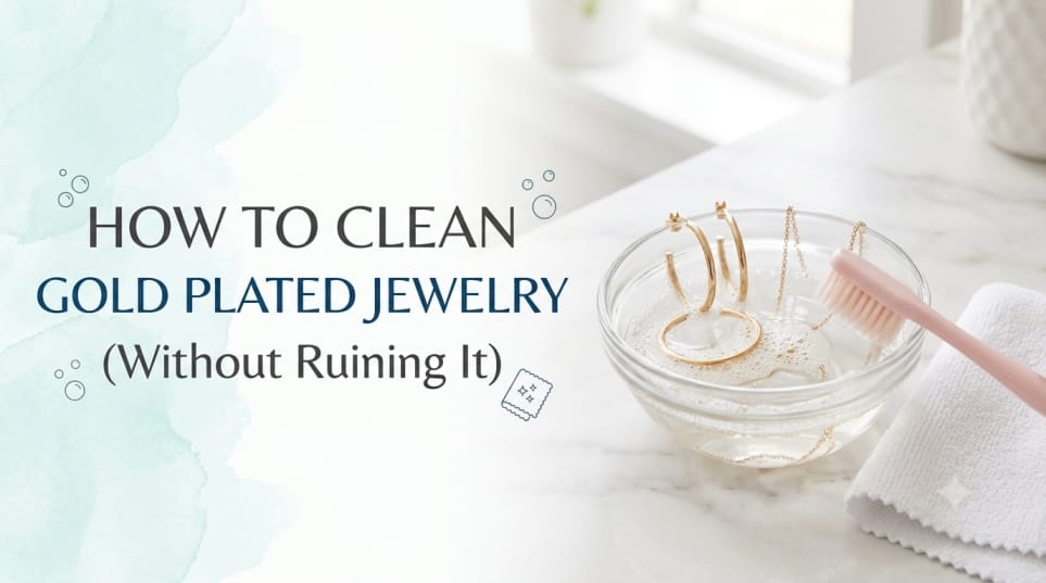 How to Clean Gold Plated Jewellery at Home (Without Ruining It)